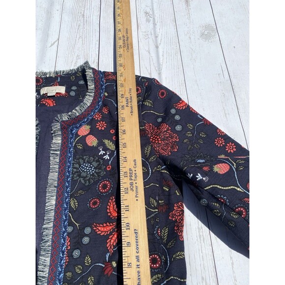 Loft Primavera Floral Embroidered Boho Jacket Women's 2 - Picture 3 of 8